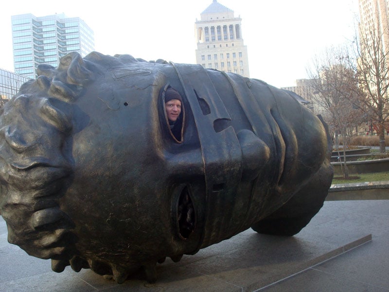 st. louis citygarden giant head