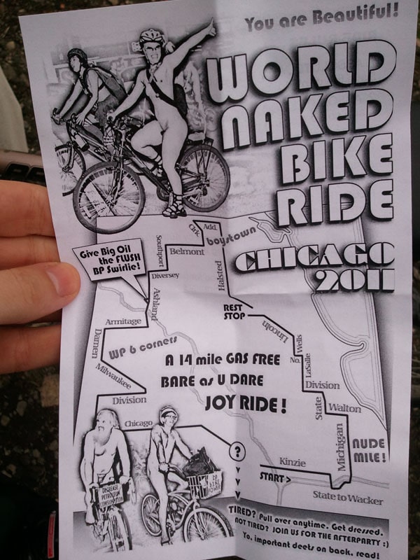 world naked bike ride flyer