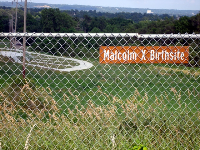 malcolm x birth site