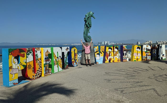 puerto vallarta sign giant letters