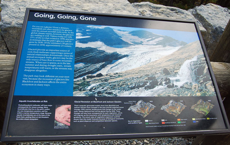 glacier disappear sign