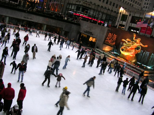 ice skaters - attractions in midtown manhattan