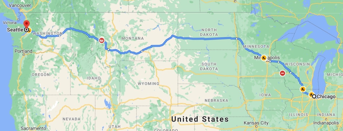 road trip via north dakota