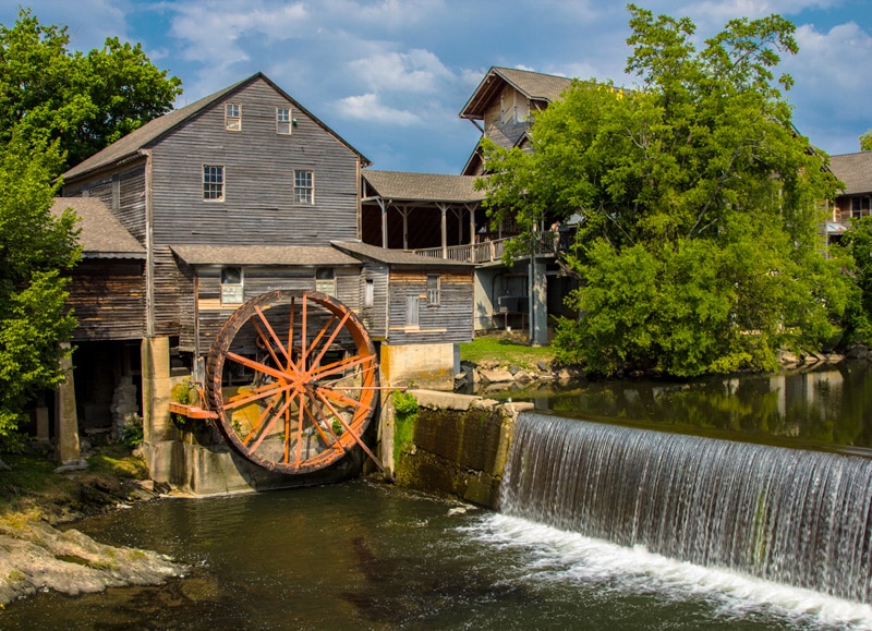 old mill pigeon river